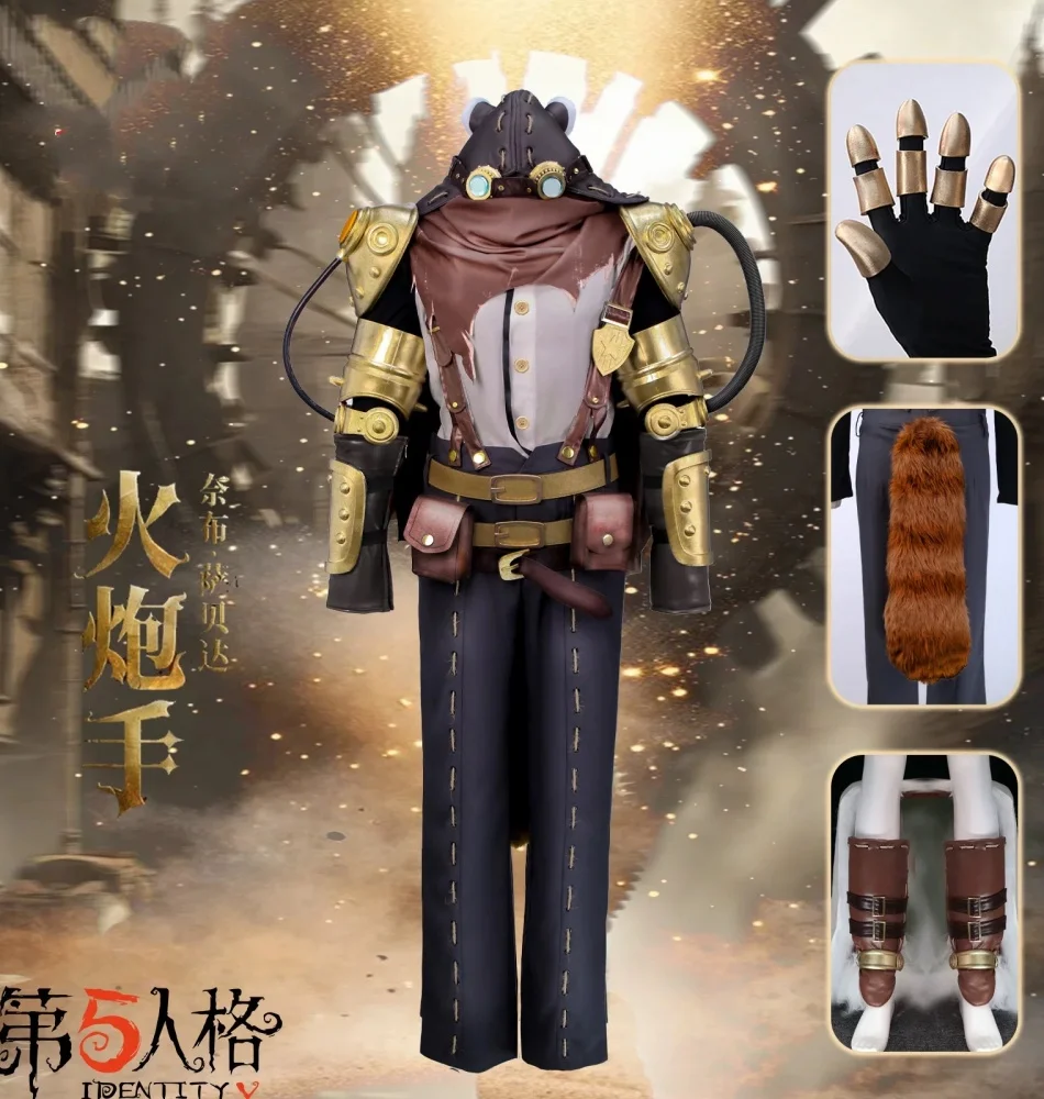 

COSMART Identity V Naib Subedar Mercenary Cosplay Costume Cos Game Anime Party Uniform Hallowen Play Role Clothes Clothing