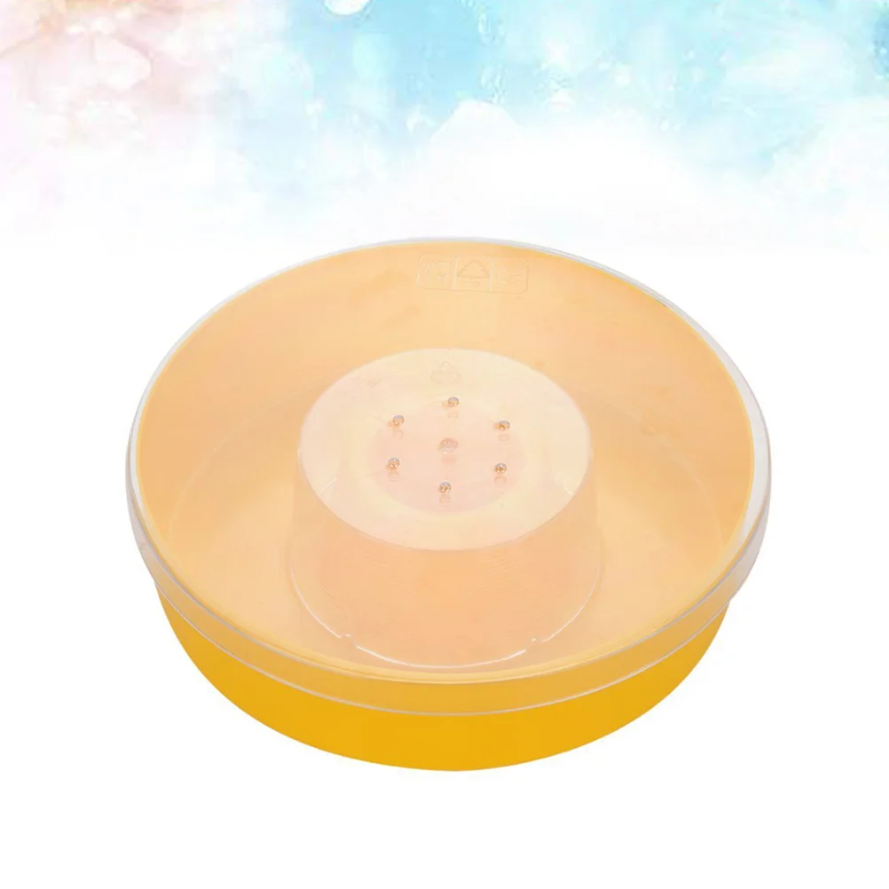 2 Pcs Bee Food Dish Supplies Feeder Honeycomb Feeding Bowl Beekeeping Tool Water