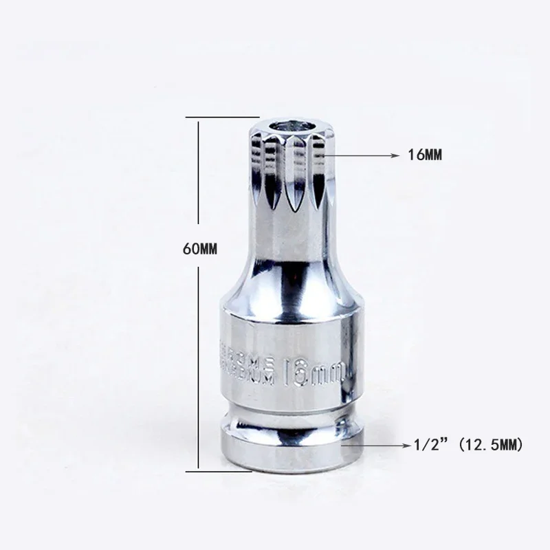 1/2 "16 مللي متر مقبس خاص ل النفط عموم المسمار 12 نقطة الأسنان وجع مآخذ رئيس CR-V مقبس عالمي أدوات إصلاح السيارات