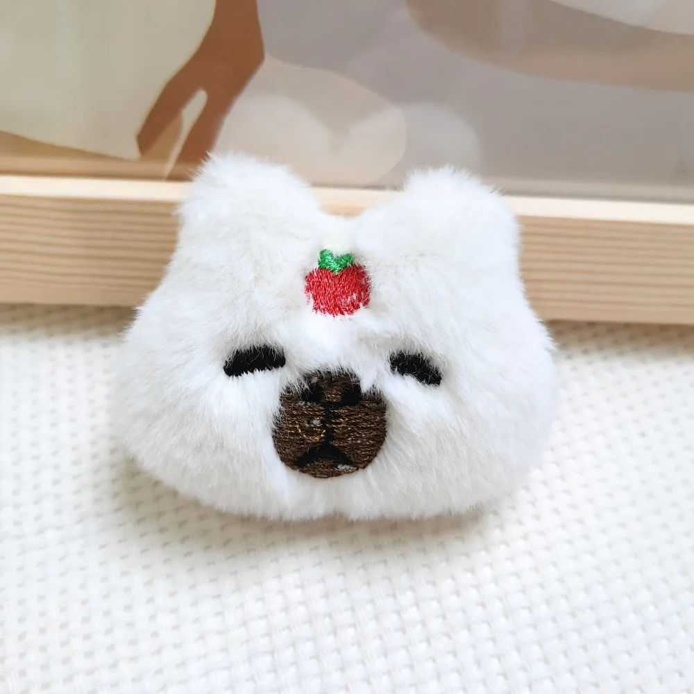 

Милая мультяшная брошь-капибара, модная пушистая плюшевая брошь, кукла, мягкая одежда, значок, булавки