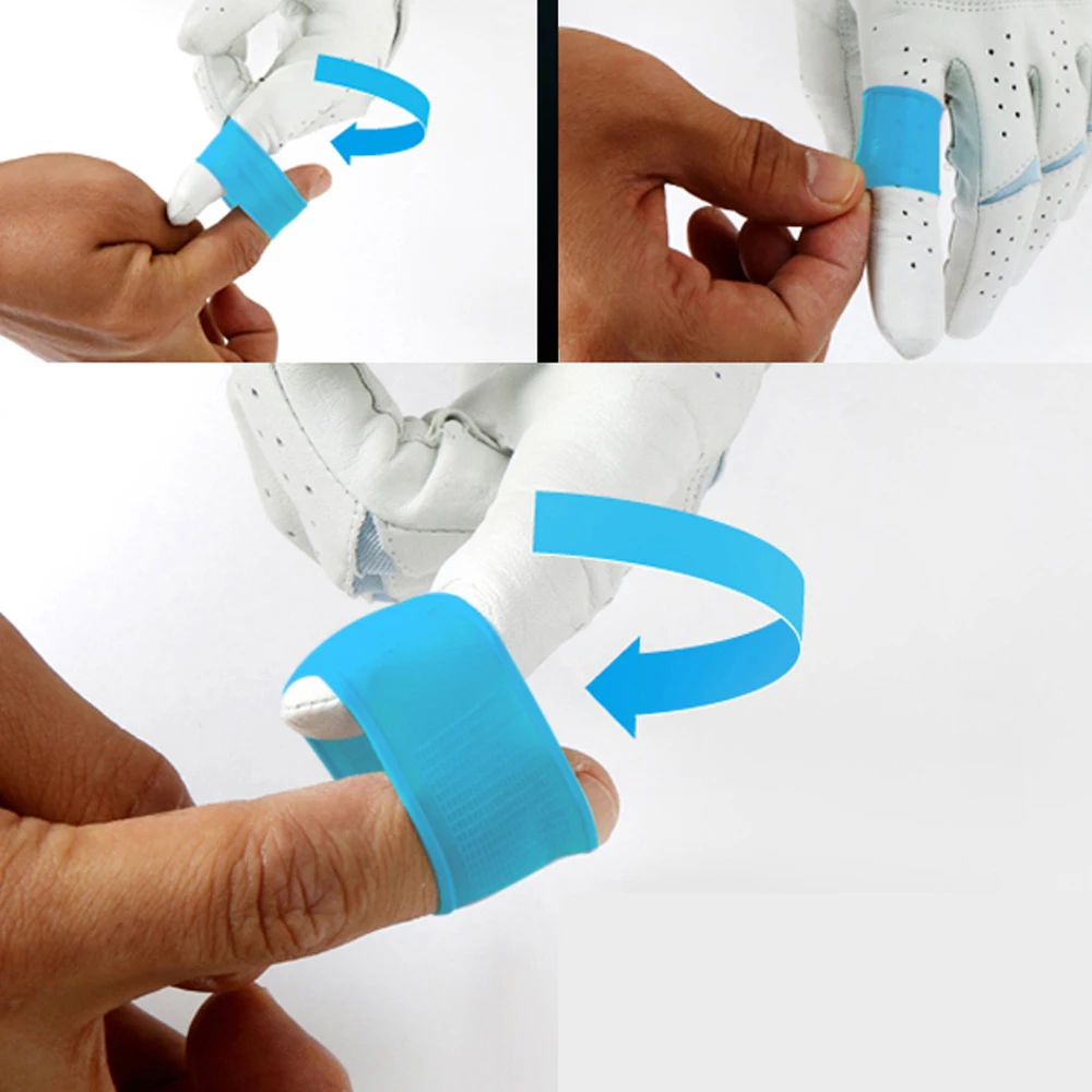 

Blue Grey Pink Anti-Slip Grip Support Safety Protector Grip Hand Protector Golf Finger Sleeve Golf Finger Protective Cover