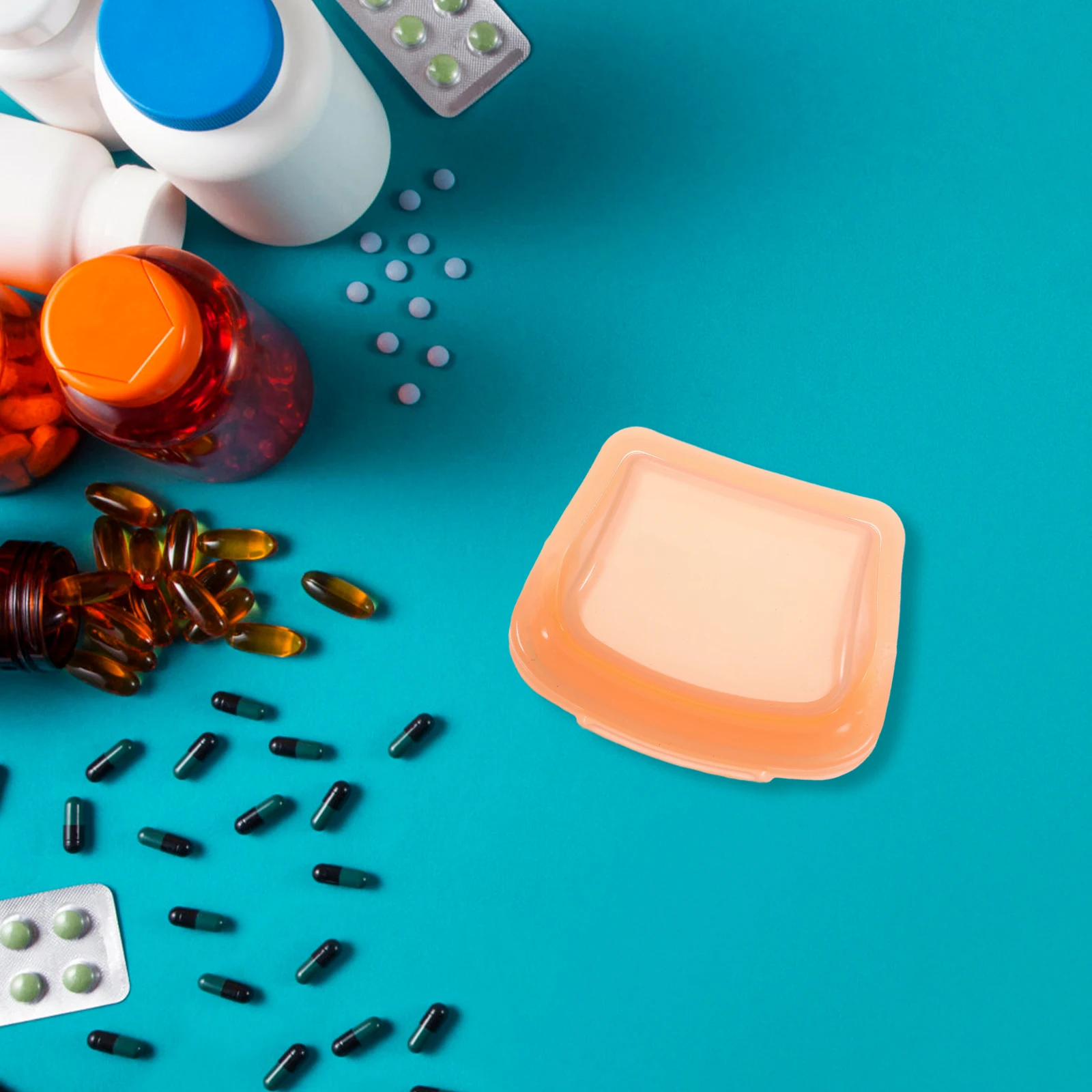 

Pill Bag Organizer Food Grade Clear Bags Reusable Silicone Small Travel Storage Sealed Medication Pouch Portable