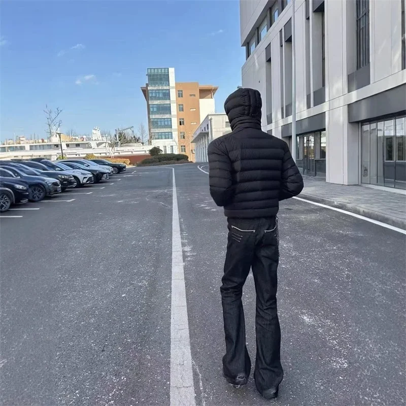 Men's Minimalist Style Black Jeans Summer Unisex Pants Wide Legs Casual Sweatpants Young Boy Bottom Male High Waist Y2k Trousers