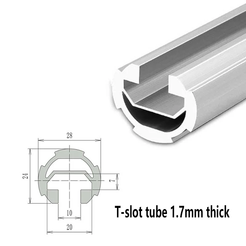 2PCS 3PCS Third Generation Lean Aluminum Alloy Wire Rod 28 Aluminum Tube Round Tube Workbench Strengthened  200-550mm