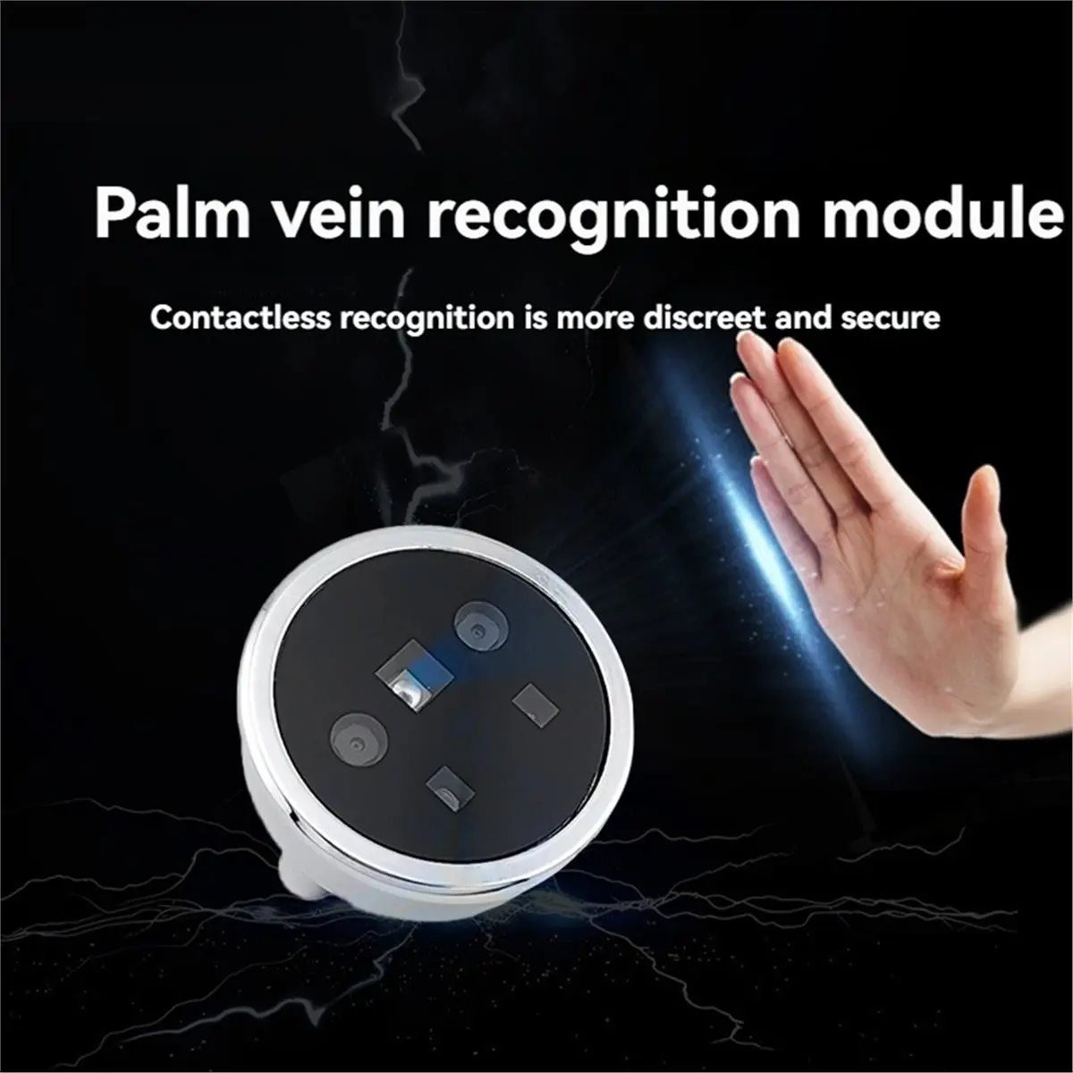A64I FP002 Double Lens and Palm Vein Recognition Module, Circular Design Infrared Sensing Recognition Module