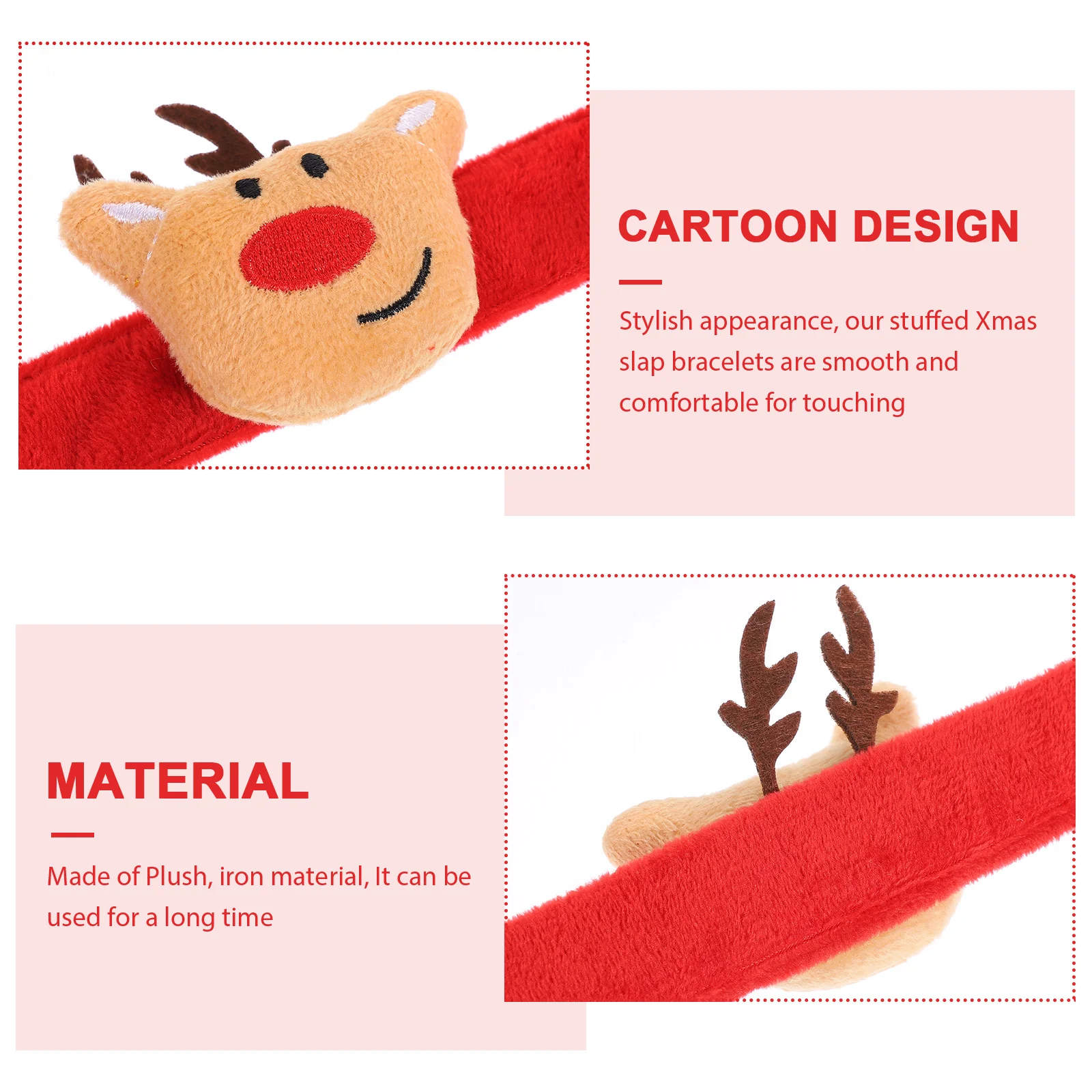Kerst klaparmband Kerstpolsbandje voor winterviering Feestartikelen Kousvuller Leuk draagbaar feestaanbod