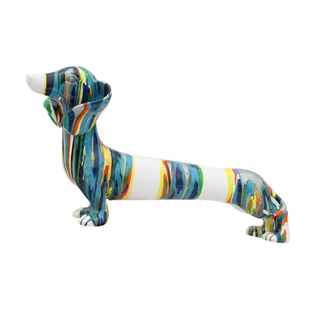 Resin Crafts Animal Cartoon Dachshund Dog Modern Furnishing Entrance Bedroom Decoration Decoration