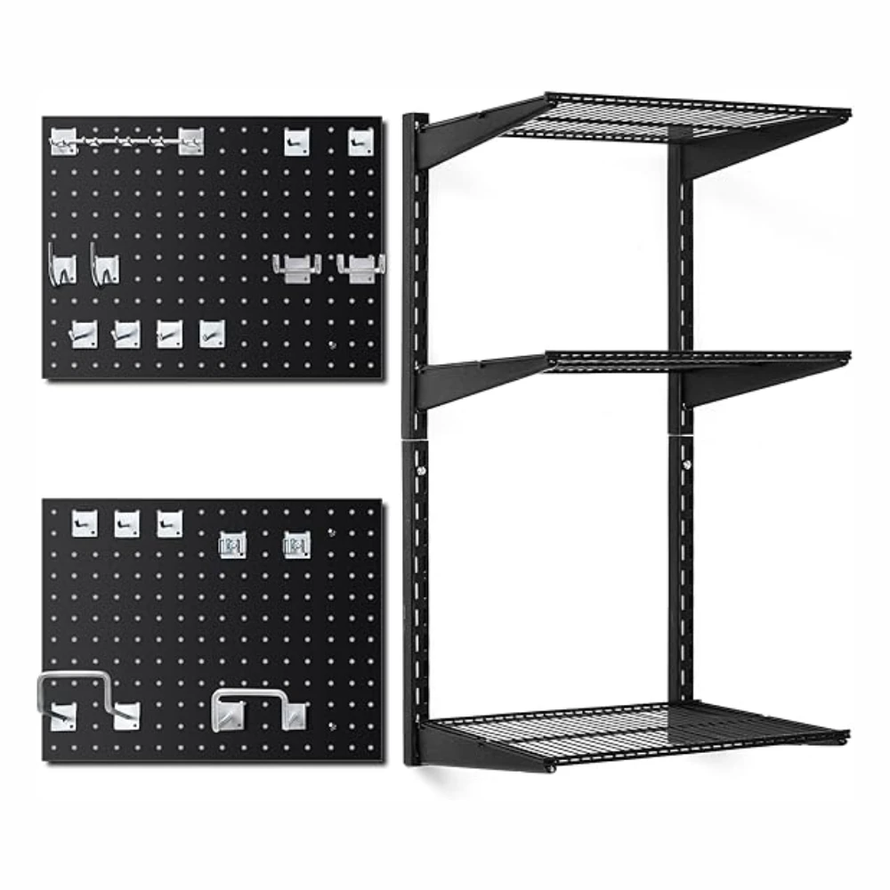 

Metal Shelves for The Garage Storage Shelves Racks Shelving Units Tool Rack Wall Shelf Hole Wall Panels/boards