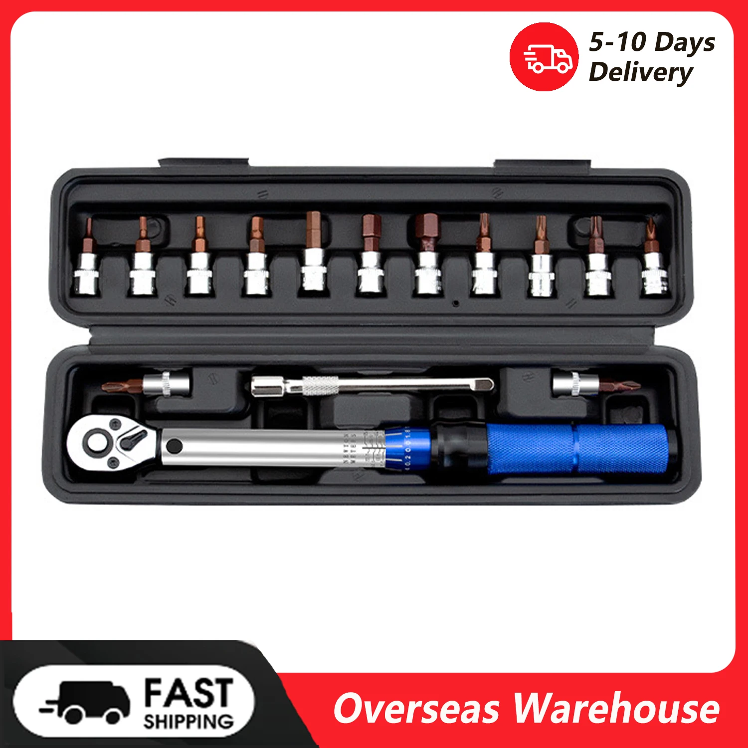 Quick-release Torque Wrench High Precise Torque Preset Wrenches 2-24N.m Torque Adjustable 1/4inch Ratchet Wrench Bike