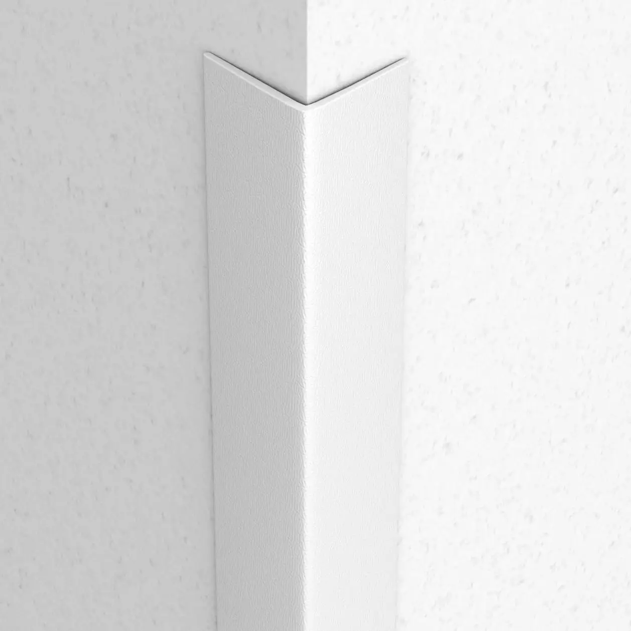 Protetores de Canto de Parede Autoadesivos Texturizados Brancos, 2x60 Polegadas, Pacote com 6 - Instalação Fácil, Sem Necessidade de Ferramentas