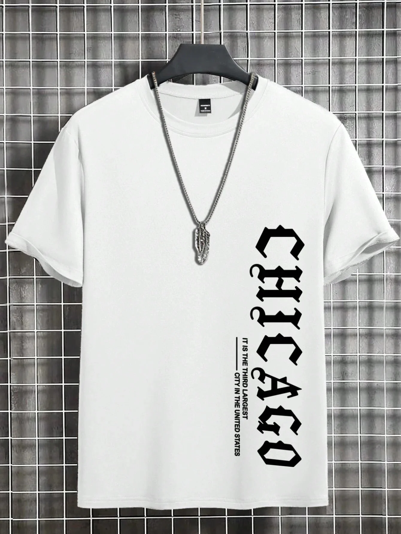 2025 شيكاغو إلكتروني طباعة الصيف الرجال 100_ القطن عادية فضفاض الرياضة الراحة طاقم الرقبة تي شيرتات قصيرة الاكمام للجنسين #3