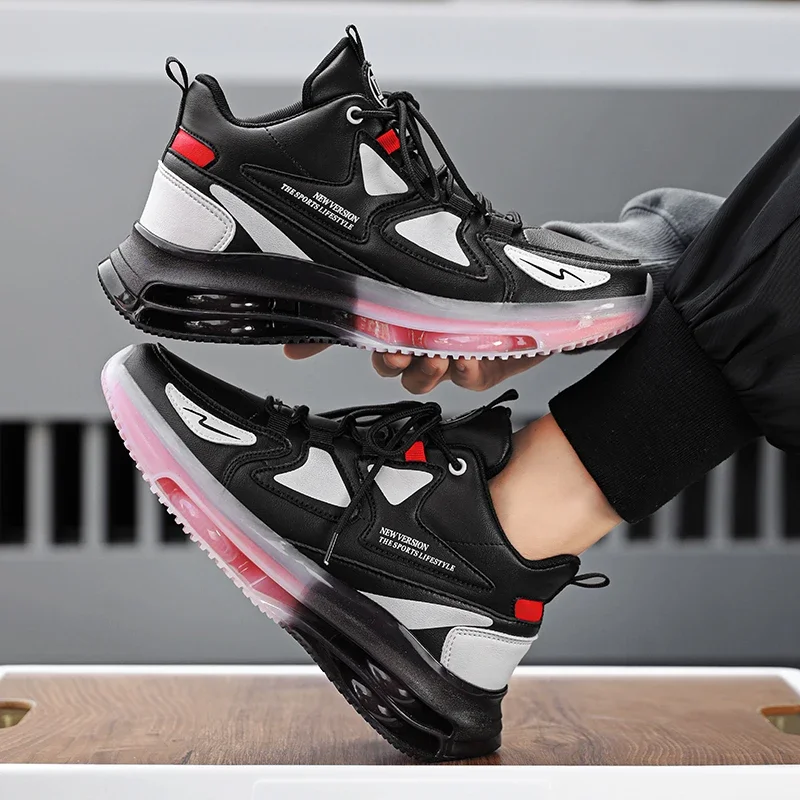 Men's Sports Shoes High-elastic Shoes Height-increasing Wear-resistant Men Casual Sneakers Explosive Style Outdoor Athletic Shoe