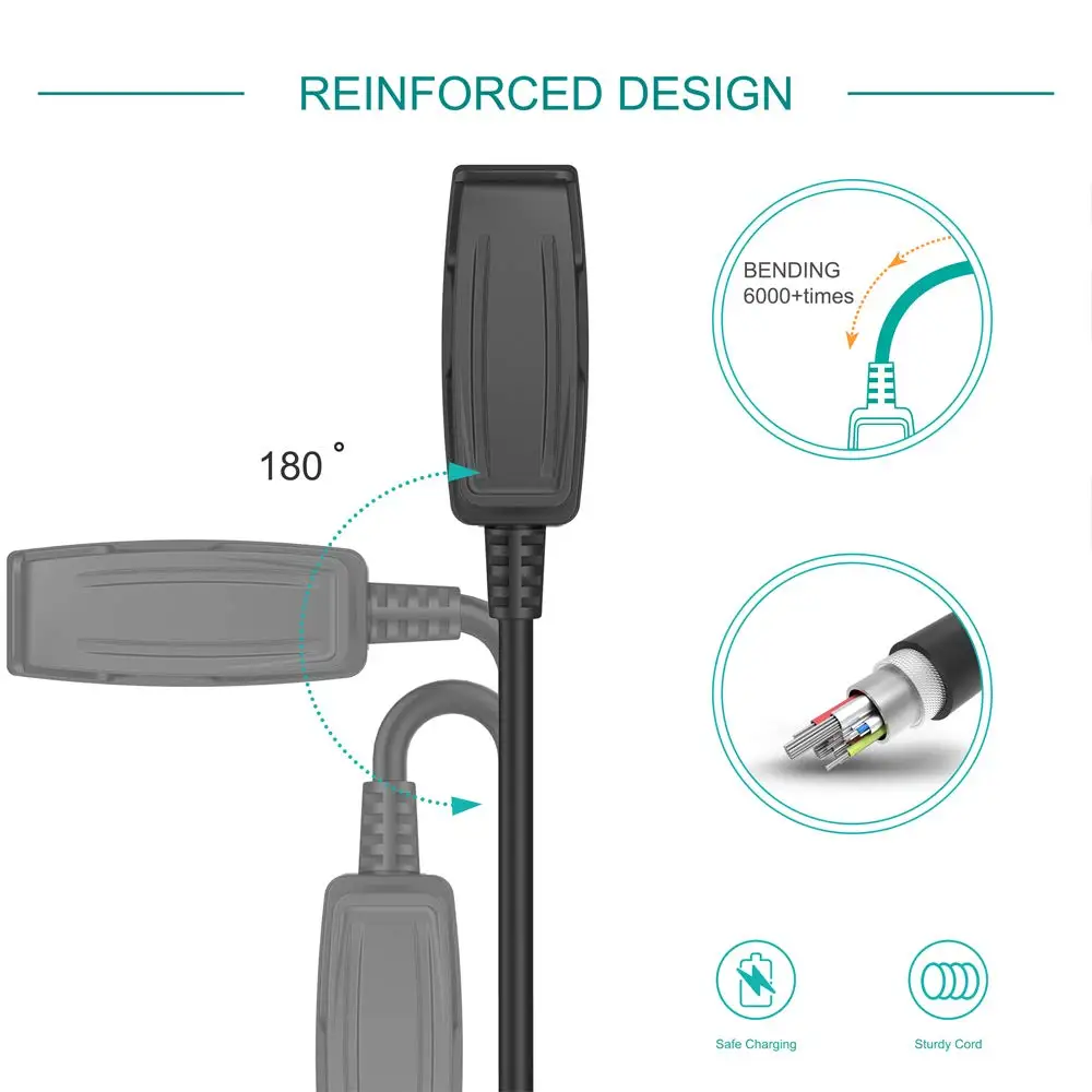 USB Charging Cable Cradle Charger For Garmin Lily Forerunner 35 35J 30 735XT 630 235 645 Vivomove HR Approach S20