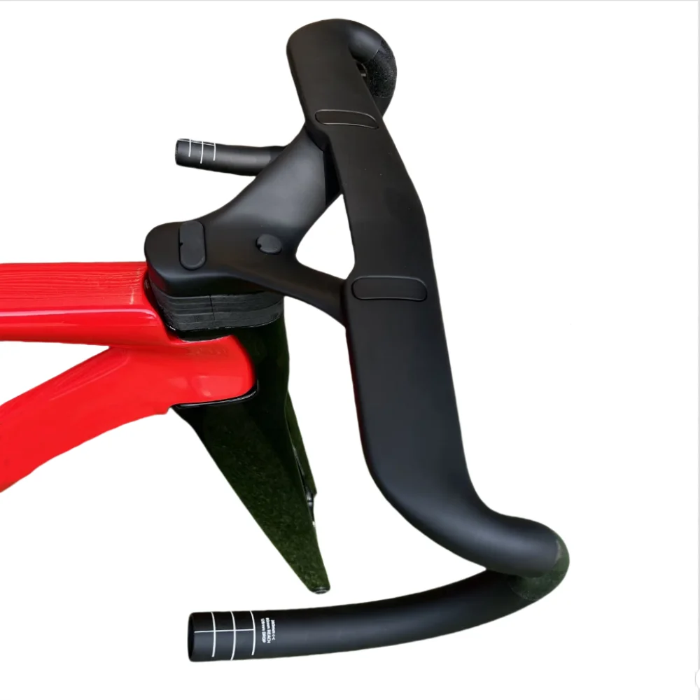 

Road Carbon Bike Frame Di2/Mechanical BB79 Compatible Lightweight Racing Bicycle Frameset Full Internal Routing EU DPD Red