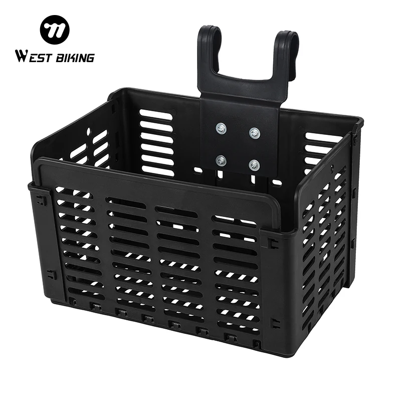 AliExpress West Biking WEST BIKING Foldable Bicycle Basket Portable MTB Road Bike Handlebar Front Storage Rack Multifunctional Cycling Accessories