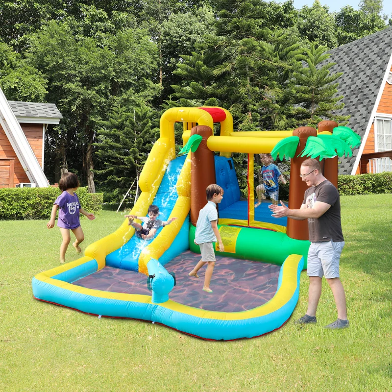 Custom Baby Bouncer House Inflatable Balloon Bounce House Castle For Inflatable Water Slide Jungle Bounce House