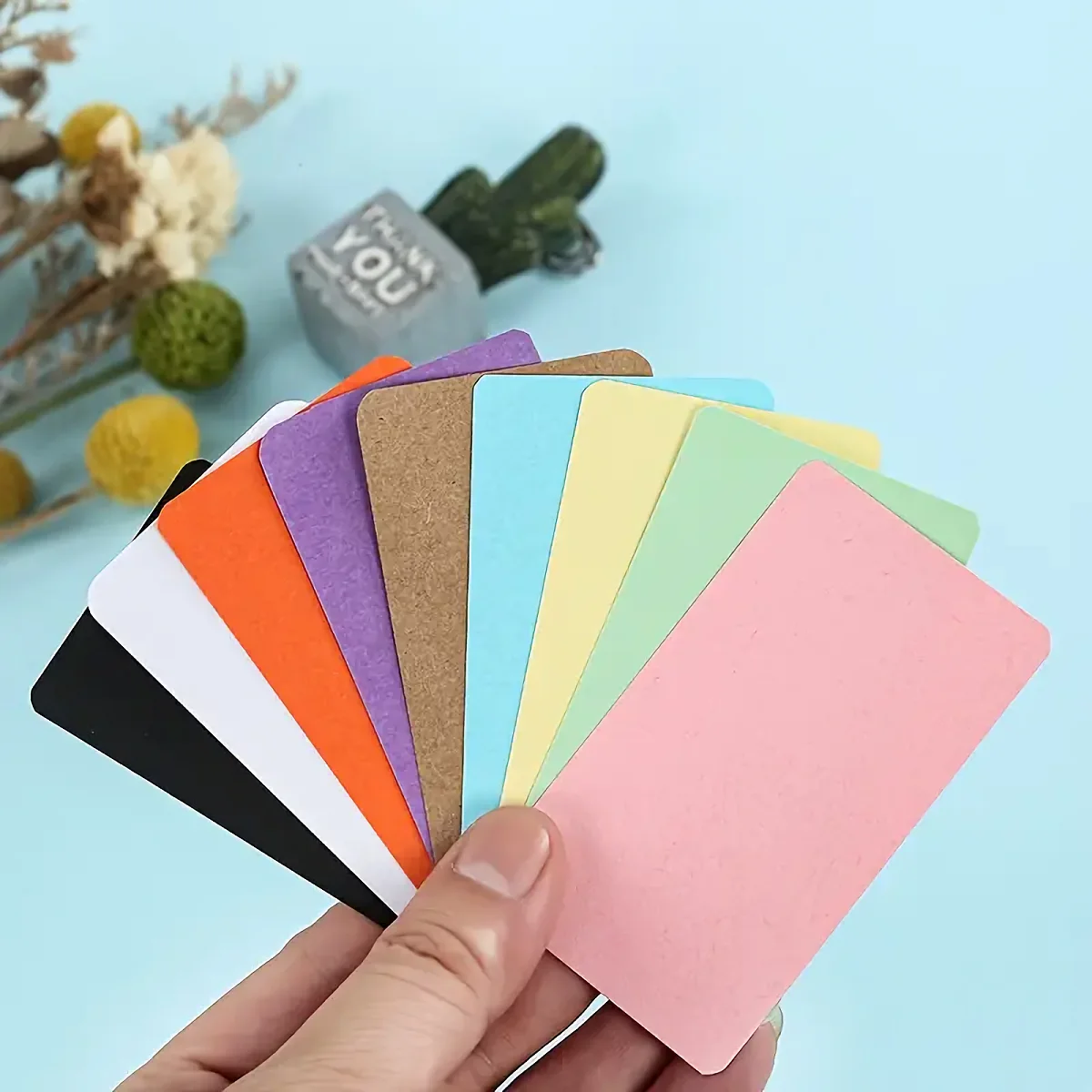 100pcs DIY Business Greeting Cards – Premium Paper Cards for Gift Tags, Notes, Flash Cards, and Tarot Card Games