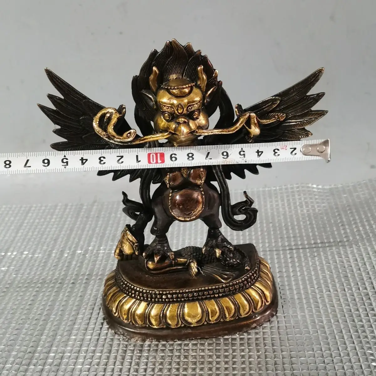 Dapeng pure copper golden-winged bird thunder vibrator ornament spreading wings golden wings big home decoration living room Pen