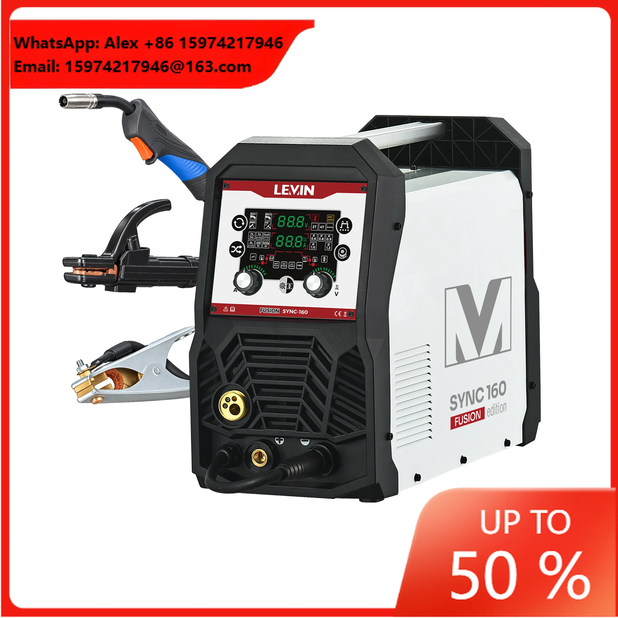 LEVIN Automatic MMA Soldadora MIG TIG Inverter IGBT Aluminium Welding Machine 230V 20% Duty Cycle Made In China