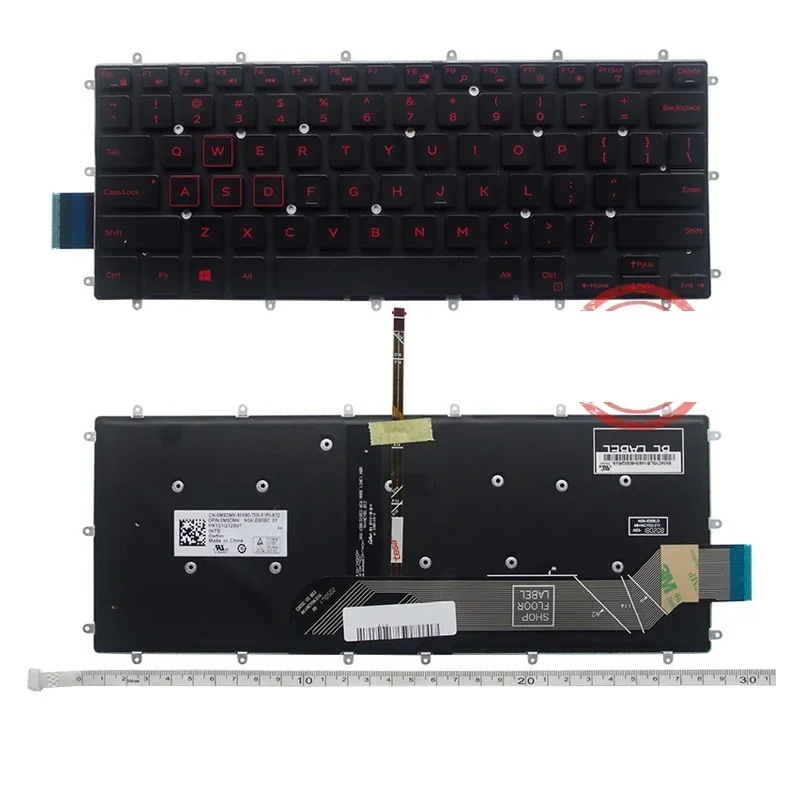 New  US Keyboard With Backlit For Dell Latitude 3490 E3490 L3490 P89G 5379 7580