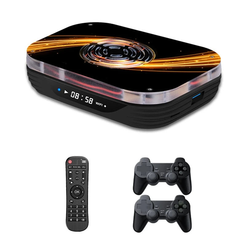 

X4 Plus Retro Video Game Console Super Console 7000+Game For 60+ Emulators Arcade HD TV Box Video Game Player Wifi-A36G