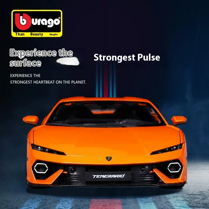 Nuovo Magazzino Bburago 1:18 Lamborghini Temerario Serie di Simulazione In Lega In Miniatura Pressofusione Modello di Auto Sportiva Ornamento Giocattoli Personalizzati
