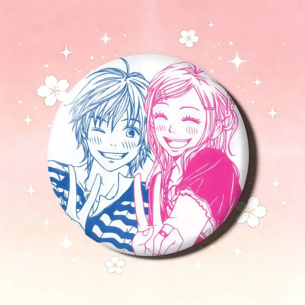 Anime L-Lovely C-Complex Laser Badge Applicable For Backpack Clothes Hats Decor Creative Accessories