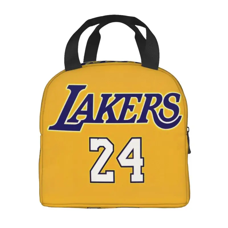 Basketball Sport Physical Culture Insulated Lunch Bag for Women Waterproof Cooler Thermal Bento Box Office Work School