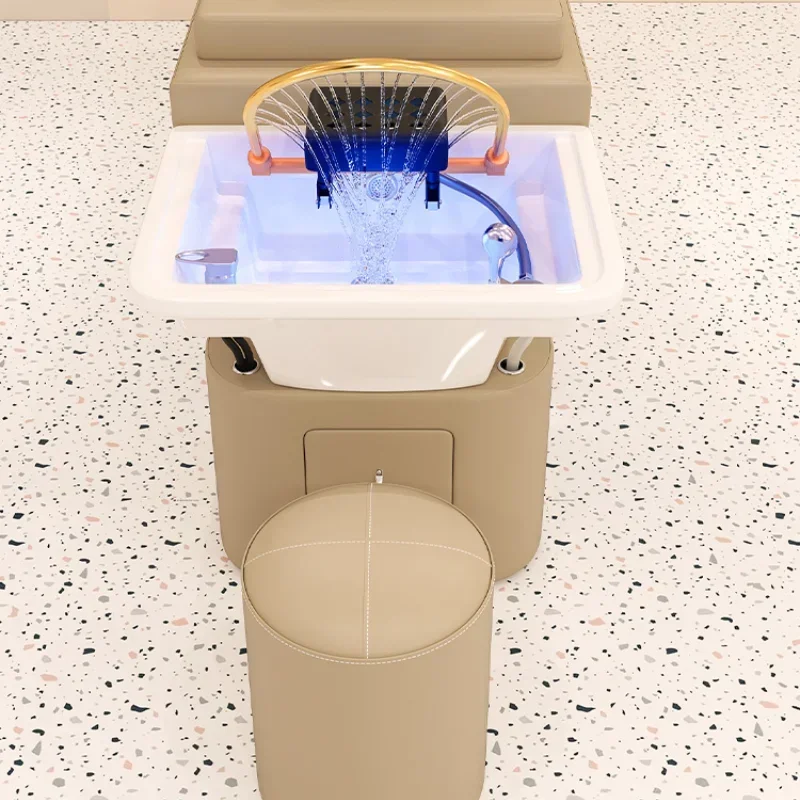 Plastic Shampoo Bowl Chair,Barber Backwash Chair, Hair Washing Station For Spa Beauty Salon