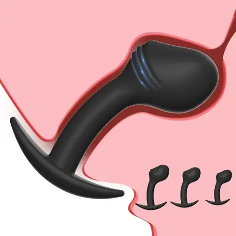 Anal Plug Set Silicone Butt Plug Sex Toy for Men Prostate Stimulation Toy with Anchor Base Female Vagina Ball Anus Dilator