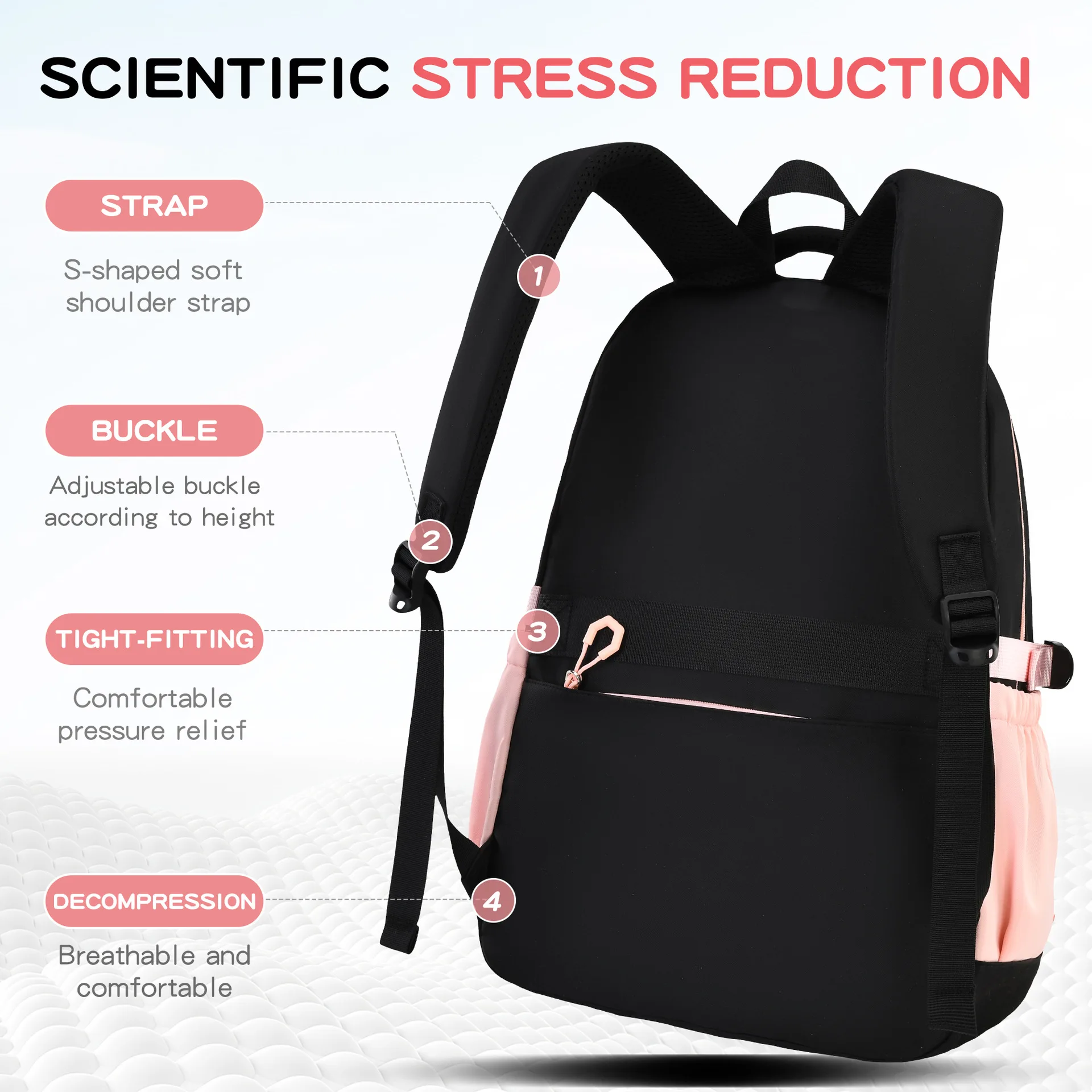 Children School Bags Set Large Capacity Schoolbag Lightweight School Backpack Kids Book Bag Waterproof Laptop Travel Droshipping