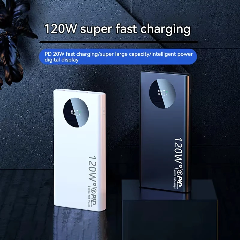 Xiaomi MIJIA 120 واط 200000 مللي أمبير قدرة عالية قوة البنك شحن سريع Powerbank شاحن بطارية محمول آيفون سامسونج هواوي