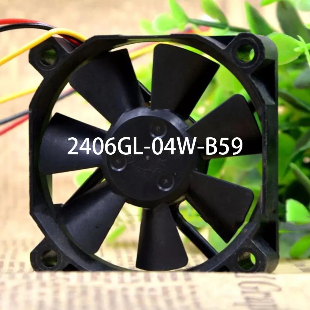 CPU Server Case cooling fan 2406GL-04W-B59 12VDC 0.26A 60*60*15mm 3-wire PC/Cabinet radiator