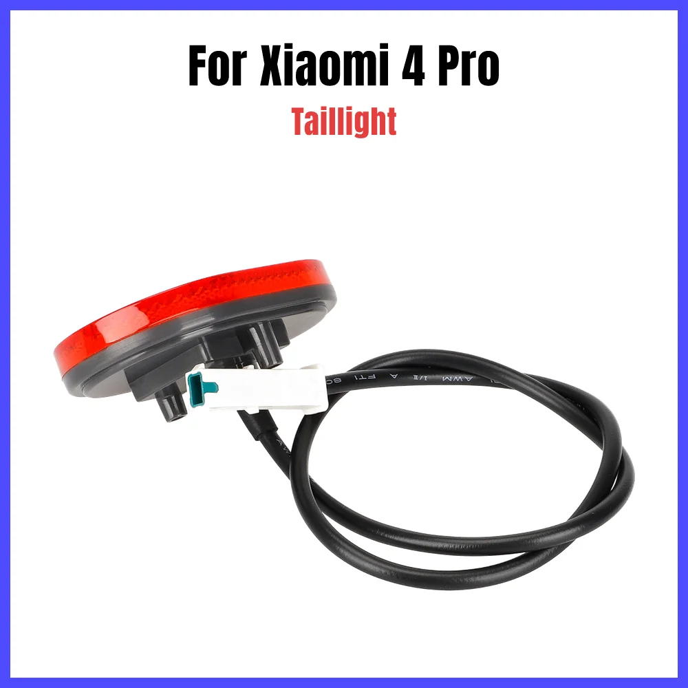 LED Brake Tail Light with Cable for Xiaomi 4Pro Mi4 Pro Electric Scooter Rear Rear Fender Warning Light  Replacement parts