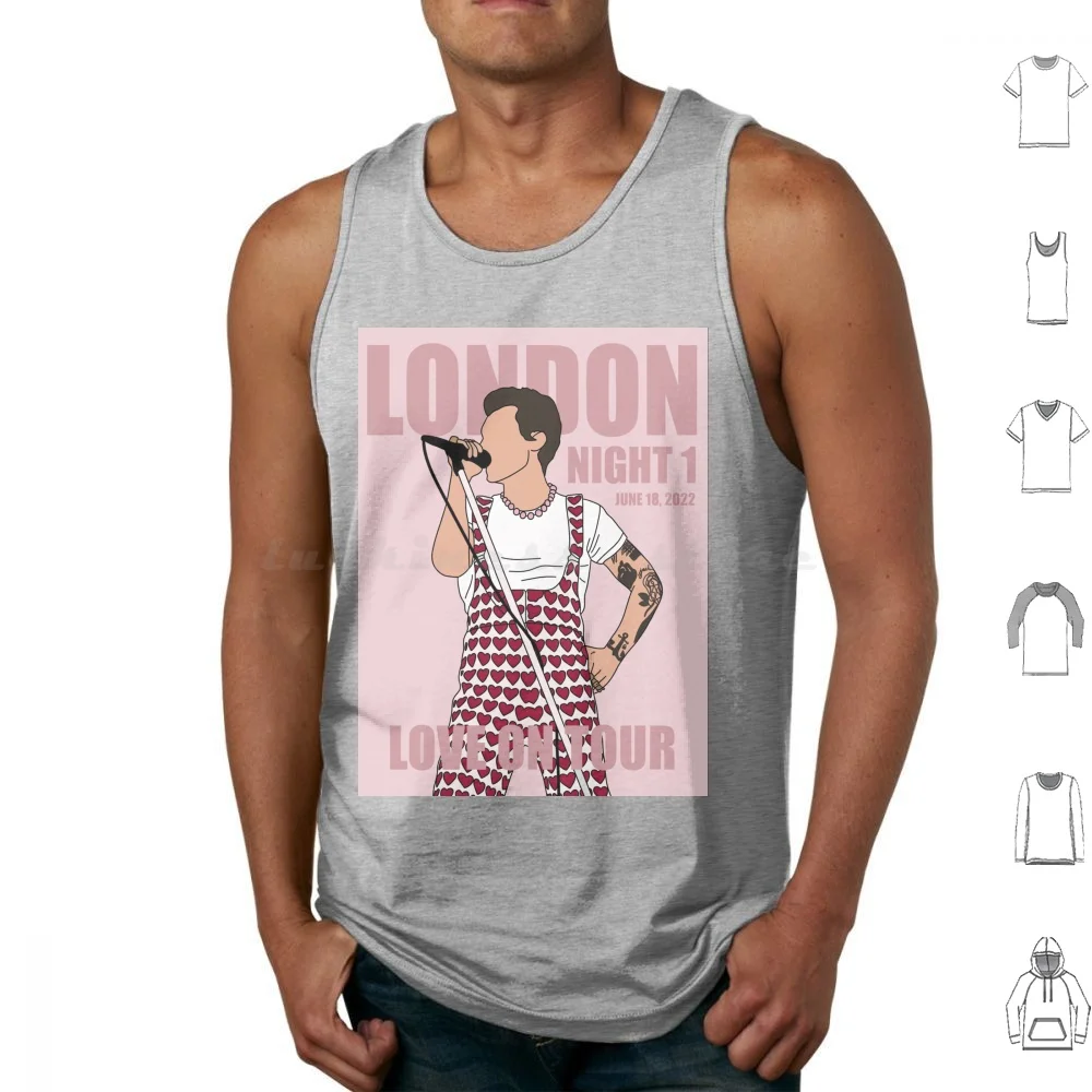 

Love On Tour London Night 1 Tank Tops Print Cotton Harrys House Harrys House Album Music Harry House Harry S House Keep