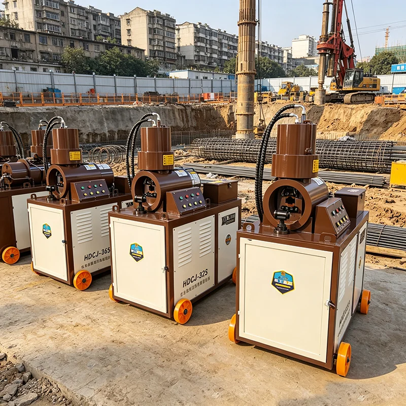 Hydraulic Rebar Upsetting Machine Double Cylinder Rebar Cold Forging Machine For Reinforcing Bar End Upset Forging
