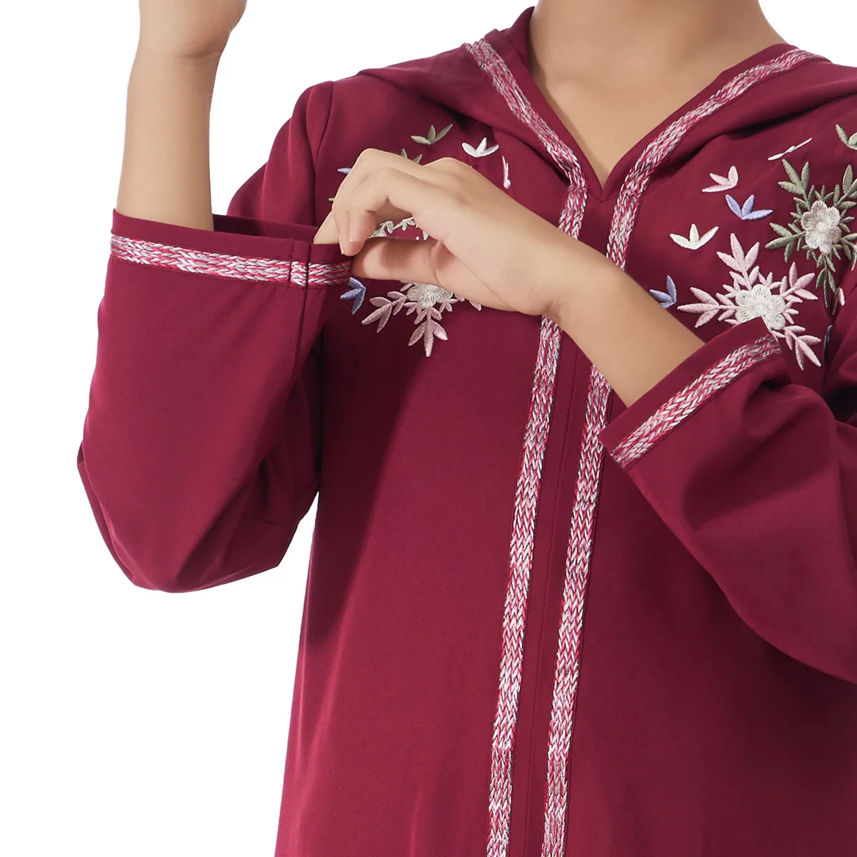 

Мусульманские девушки Абая Молитва Платье с капюшоном Турция Кафтан Арабский халат Дубай Ислам Марокко Ид Джеллаба Рамадан Платье Кафтан Джалабия Новый