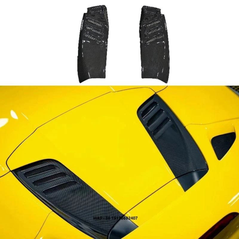 Upgrade Dry Carbon Fiber Engine Cover Bonnet Vent Hood Trim for F8 Spider New Condition Body Kit with Included Screws