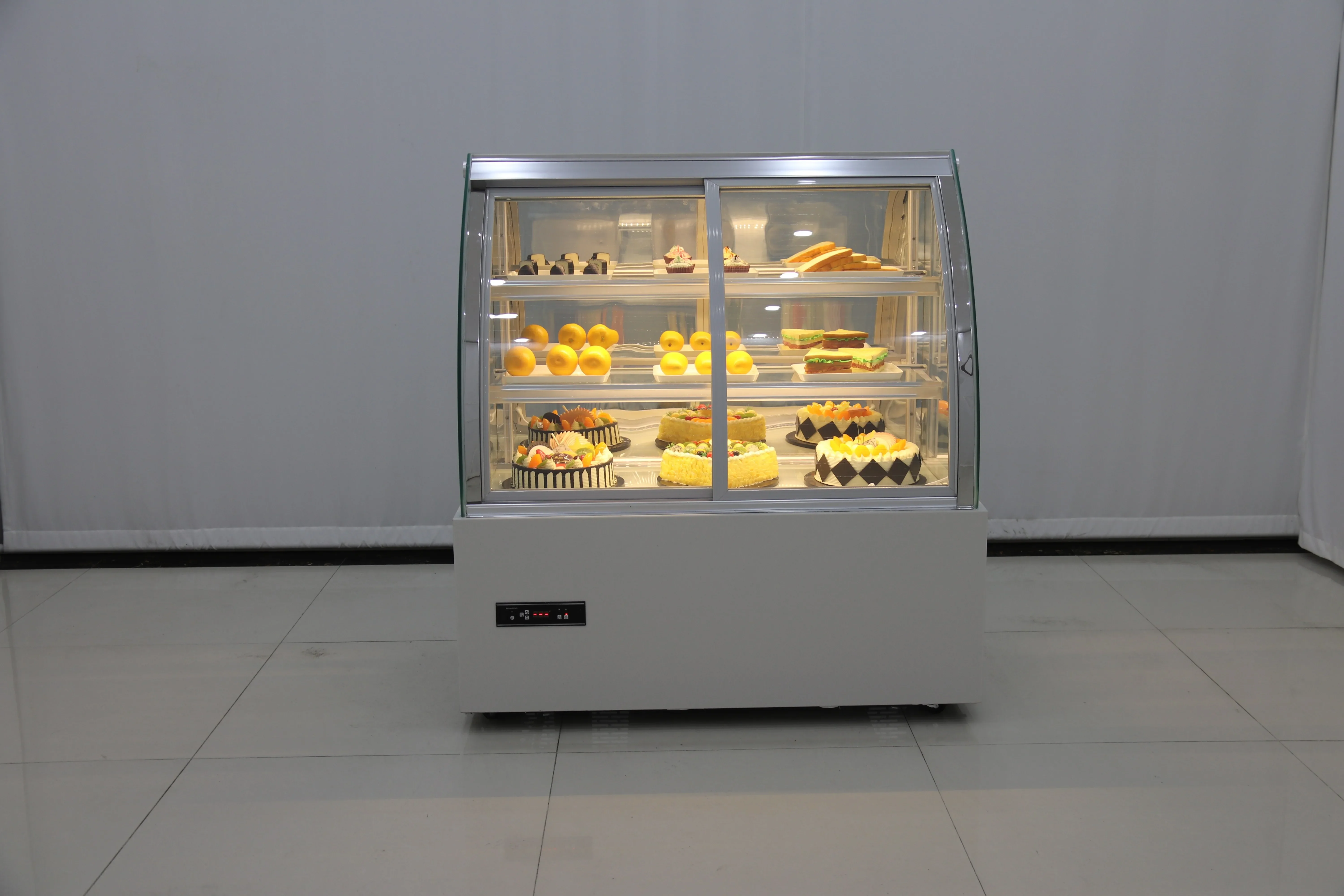 Sicotcna white right angle Cake Showcase cake chiller patisserie showcase cake display refrigerator