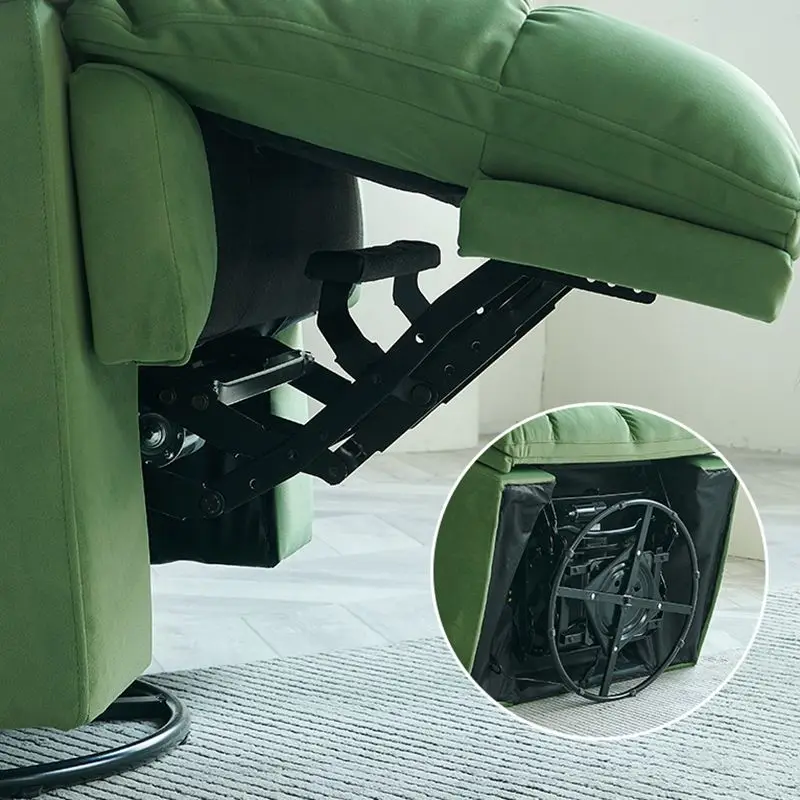 2024 وصول جديد رائجة البيع مادة النسيج المخملية خمر قطب الروك كرسي كهربائي واحد كرسي غرفة المعيشة أريكة