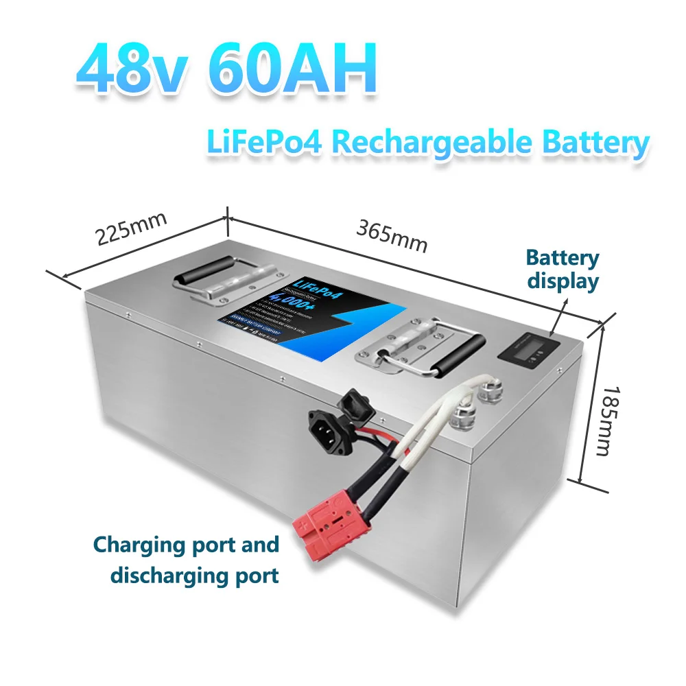 48v 60AH 13S Li-ion 3800W Larger Capacity Lithium Polymer Battery Pack Perfect For Motorcycle Sightseeing bus tricycle