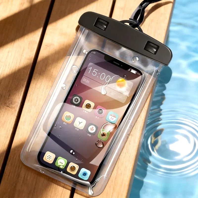 Universal Waterproof Phone Case for Swimming - Underwater Protector Pouch Cover Compatible with iPhone 11 12 13 14 15 16 pro - S
