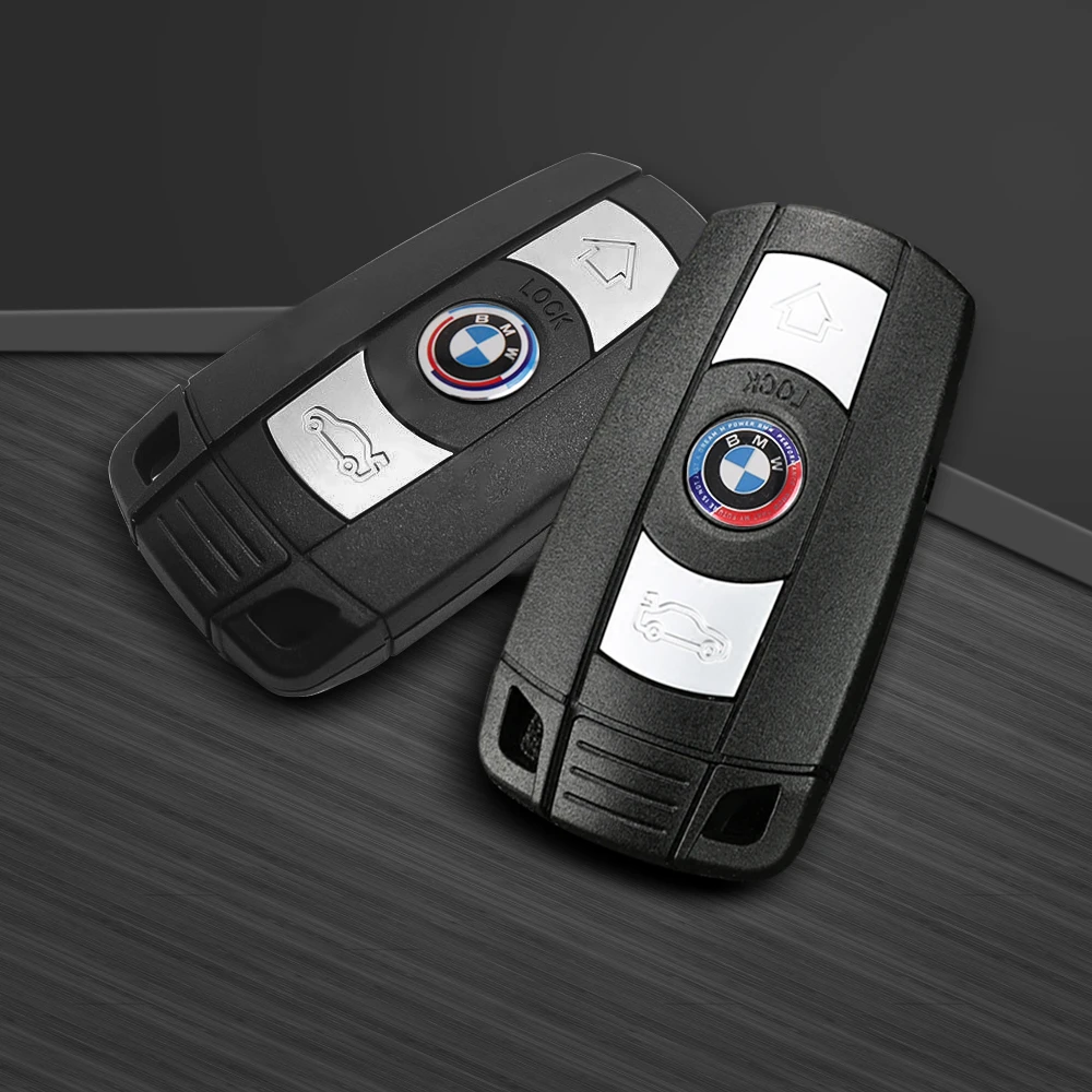 2/5/10pcs 11/14MM Car 3D Aluminum Lock Keyhole Protection Stickers  Auto Key Shell Badge For BMW X5 E70 F11 G20 X3 F25 E30 F31