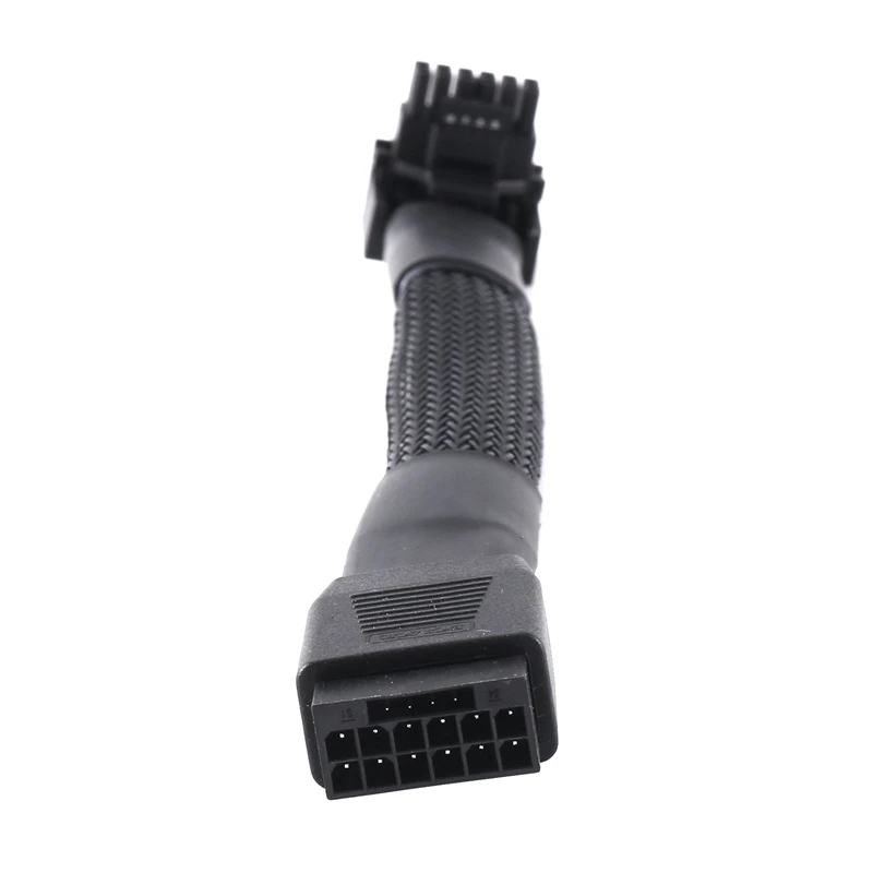Best-16Pin Video Card Elbow New Video Card 12VHPWR Straight Head Turning Head Line PCIE 5.0 Elbow Line 12+4P 90 Degree