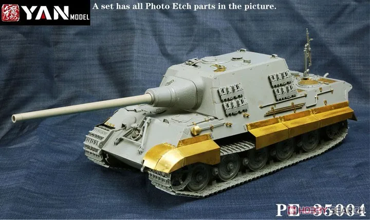 Yan Model PE-35004 1/35 Scale Photo-Etched Parts for JagdTiger Two in One (forTAKOM 8001)