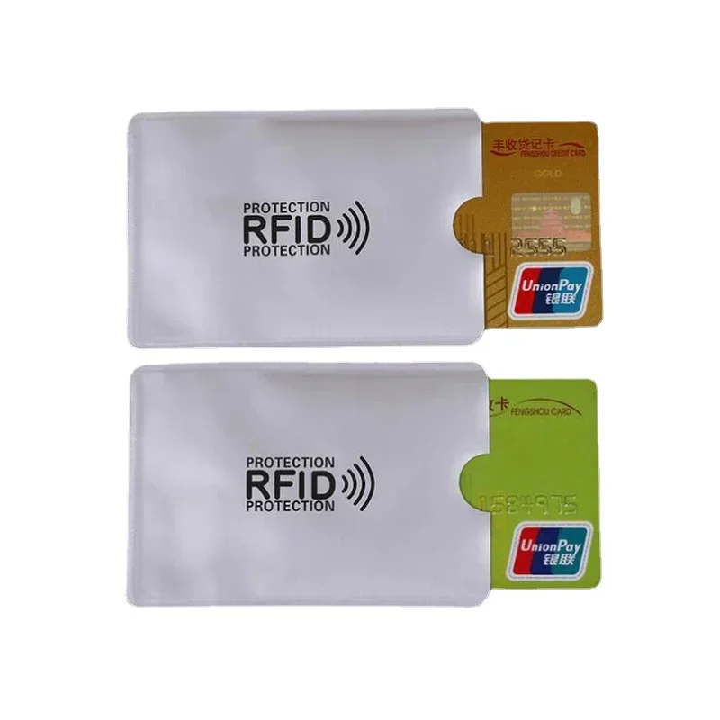 

10pcs/lot RFID Bank Credit Card Cover Case Sleeve Shielding NFC Bank Unauthorized Identity Theft Anti Degaussing Card Holder