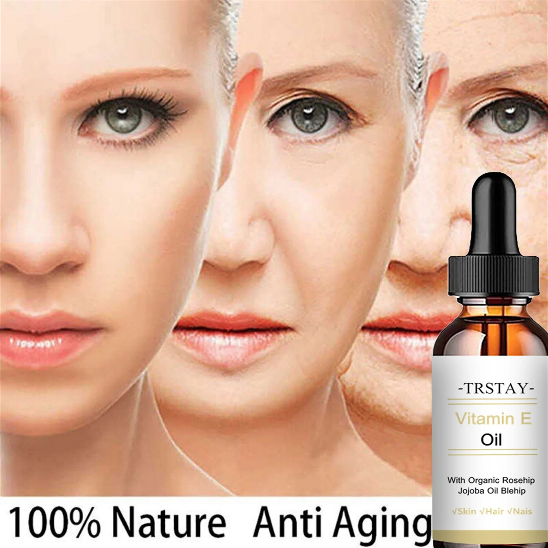 Vitamin E jojoba oil 100% pure facial care essence