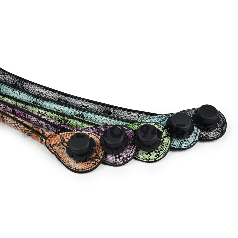 TANQU Long Short Faux Snakeskin Snake Skin Handle for Obag PU Leather Straps for O BAG Standard Mini Ochic O Chic Accessoires