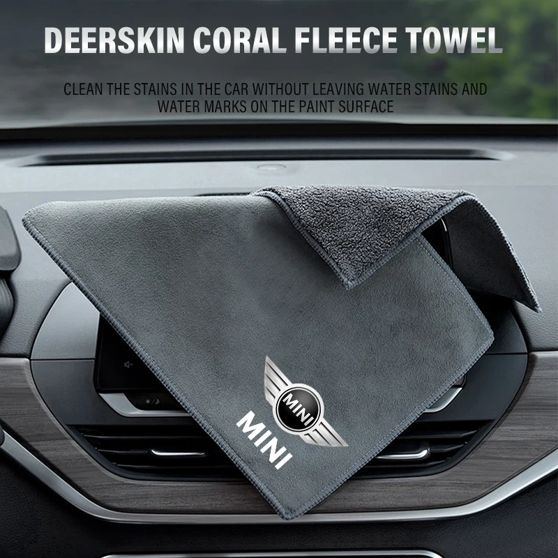 Car Wash Microfiber Towel Auto Cleaning Drying Cloth Care Cloth For Mini Cooper S Countryman R56 R53 F56 F55 R60 R57 Accessories