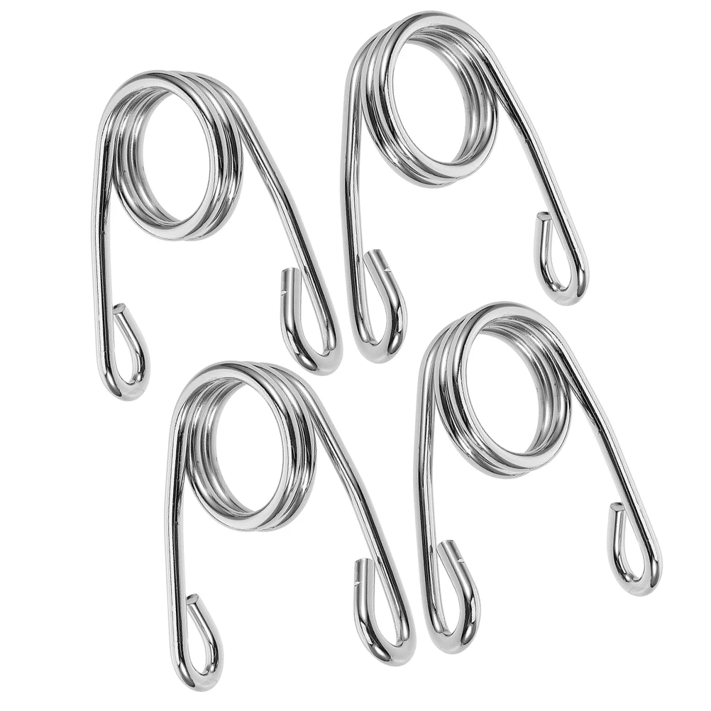 

4pcs Motorcycle Spring Accessories Universal Mini Bike Seat Springs Silver Iron Cyclists Solo Springs Shock Absorption